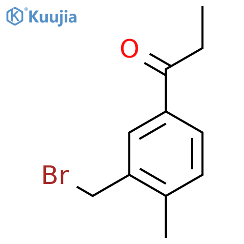 1-(3-(Bromomethyl)-4-methylphenyl)propan-1-one structure
