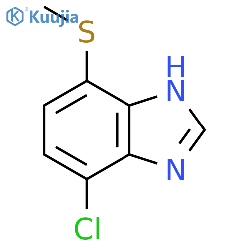 4-Chloro-7-methylthio-1H-benzimidazole structure