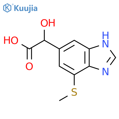 2-(4-Methylthio-1H-benzo[d]imidazol-6-yl)-2-hydroxyacetic acid structure