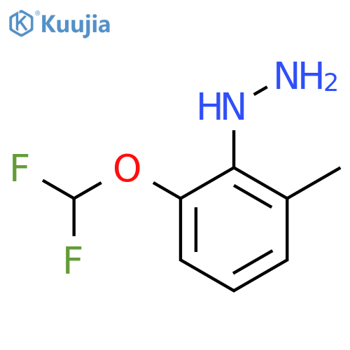 2-(Difluoromethoxy)-6-methylphenylhydrazine structure