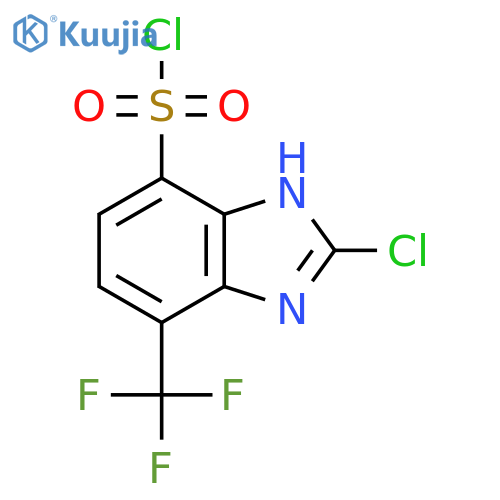 2-Chloro-4-trifluoromethyl-1H-benzimidazole-7-sulfonyl chloride structure