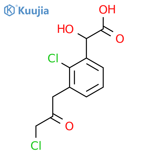 2-Chloro-3-(3-chloro-2-oxopropyl)mandelic acid structure