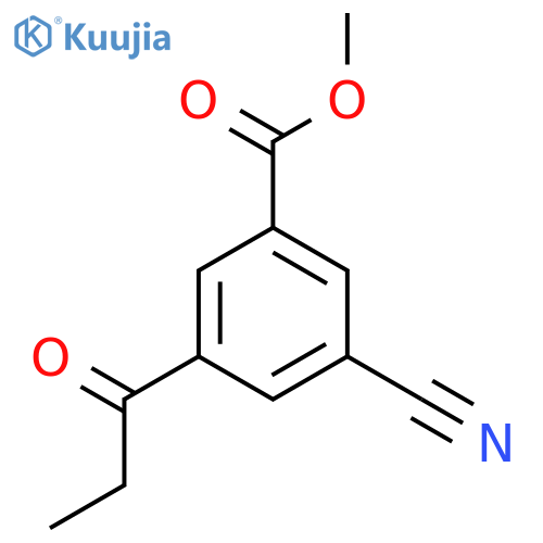Methyl 3-cyano-5-propionylbenzoate structure