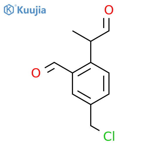 4-(Chloromethyl)-2-formylphenylpropanal structure