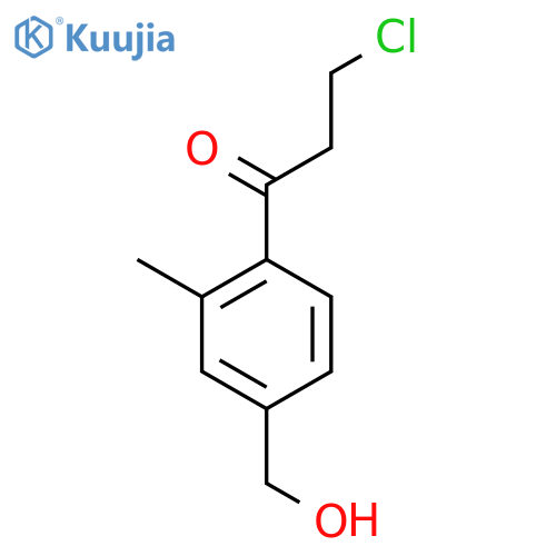 4-(3-Chloropropanoyl)-3-methylbenzyl alcohol structure