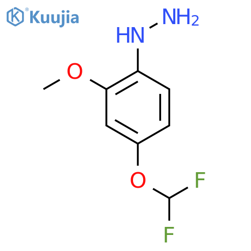 4-(Difluoromethoxy)-2-methoxyphenylhydrazine structure