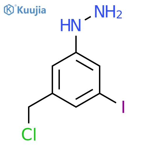 3-(Chloromethyl)-5-iodophenylhydrazine structure