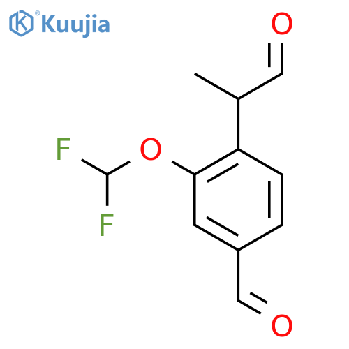 2-(Difluoromethoxy)-4-formylphenylpropanal structure