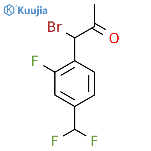 1-Bromo-1-(4-(difluoromethyl)-2-fluorophenyl)propan-2-one structure