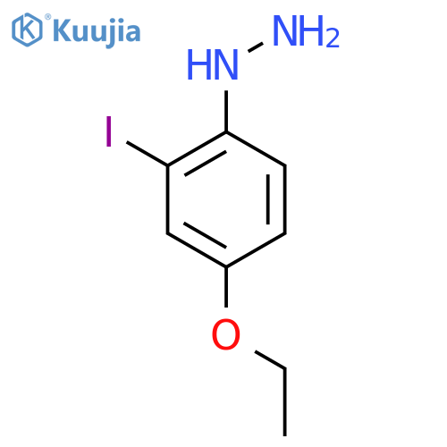 4-Ethoxy-2-iodophenylhydrazine structure