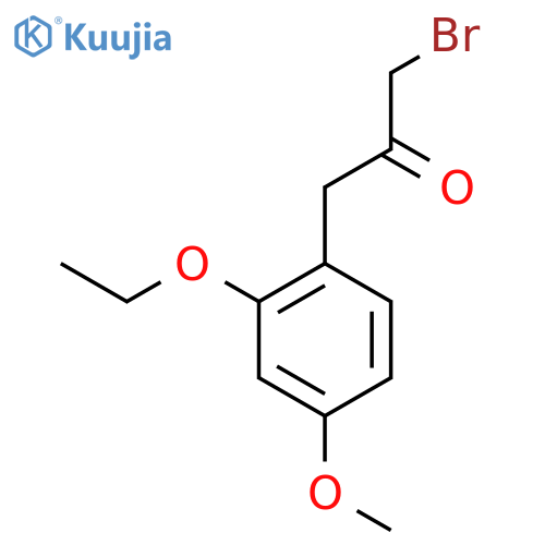 1-Bromo-3-(2-ethoxy-4-methoxyphenyl)propan-2-one structure