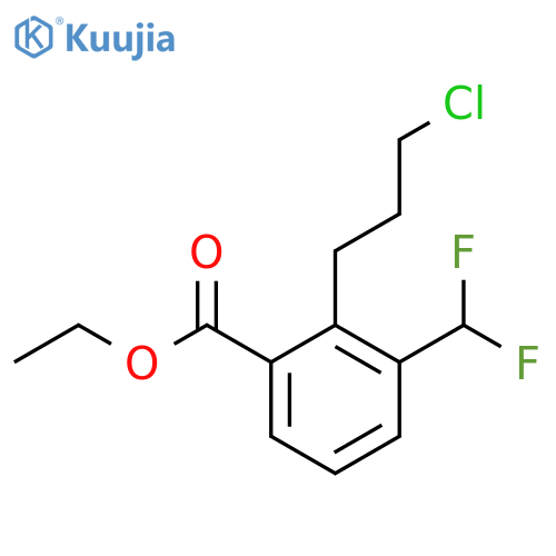 Ethyl 2-(3-chloropropyl)-3-(difluoromethyl)benzoate structure