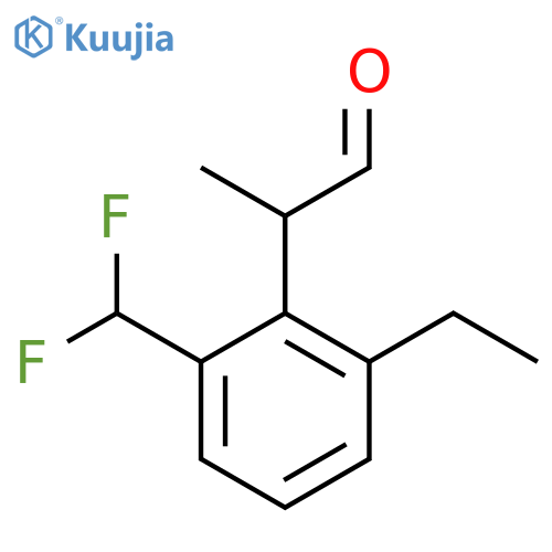 2-(Difluoromethyl)-6-ethylphenylpropanal structure