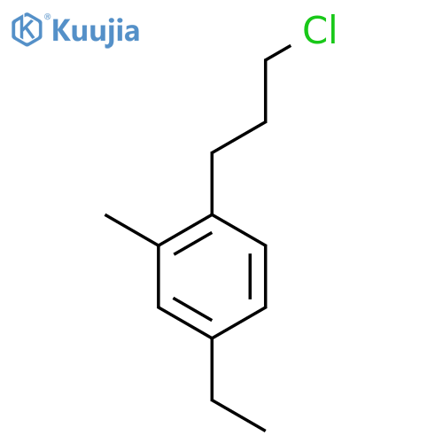 2-(3-Chloropropyl)-5-ethyltoluene structure
