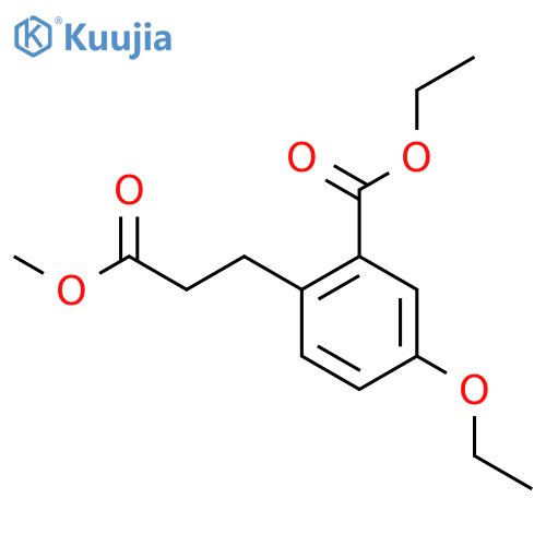 Ethyl 5-ethoxy-2-(3-methoxy-3-oxopropyl)benzoate structure
