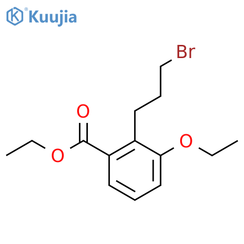 Ethyl 2-(3-bromopropyl)-3-ethoxybenzoate structure