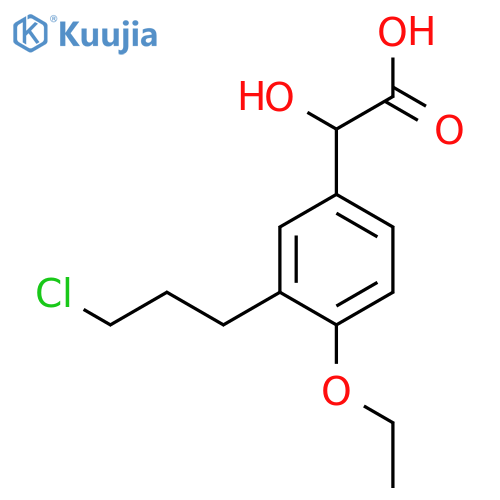3-(3-Chloropropyl)-4-ethoxymandelic acid structure