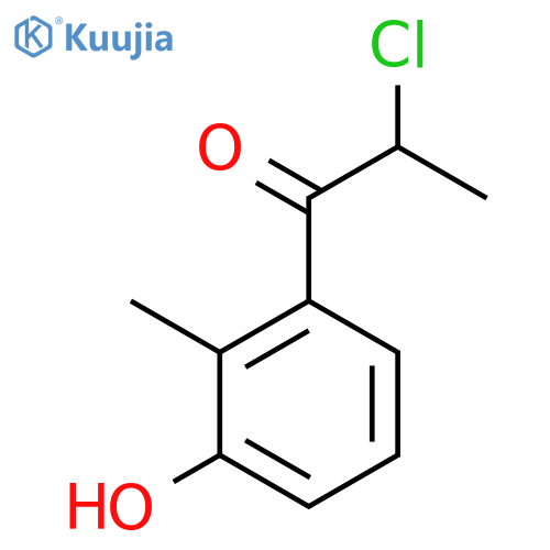 3-(2-Chloropropanoyl)-2-methylphenol structure