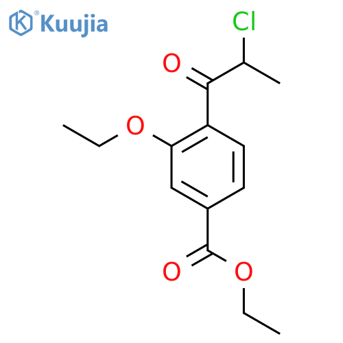 Ethyl 4-(2-chloropropanoyl)-3-ethoxybenzoate structure