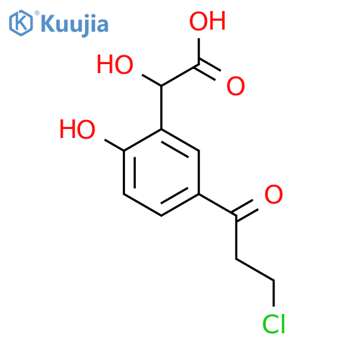5-(3-Chloropropanoyl)-2-hydroxymandelic acid structure