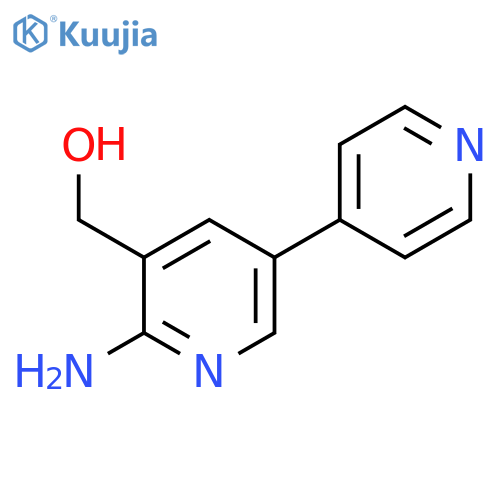 2-Amino-5-(pyridin-4-yl)pyridine-3-methanol structure