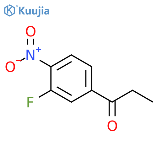 1-Propanone, 1-(3-fluoro-4-nitrophenyl)- structure