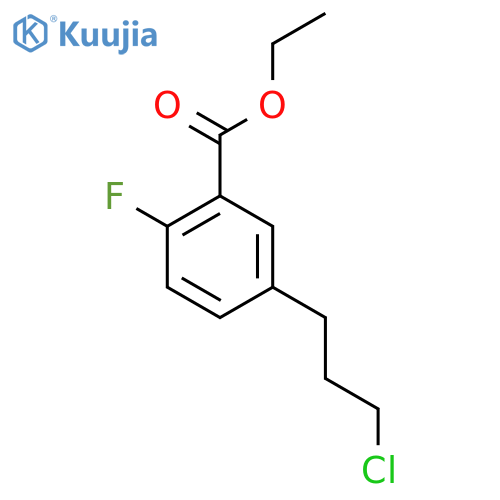 Ethyl 5-(3-chloropropyl)-2-fluorobenzoate structure
