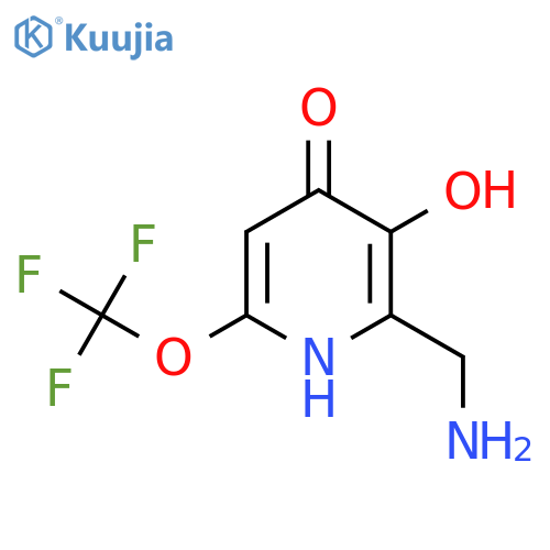 2-(Aminomethyl)-3,4-dihydroxy-6-(trifluoromethoxy)pyridine structure