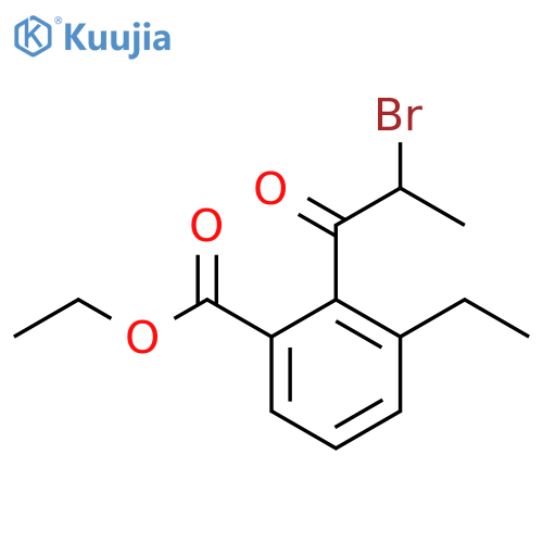 Ethyl 2-(2-bromopropanoyl)-3-ethylbenzoate structure