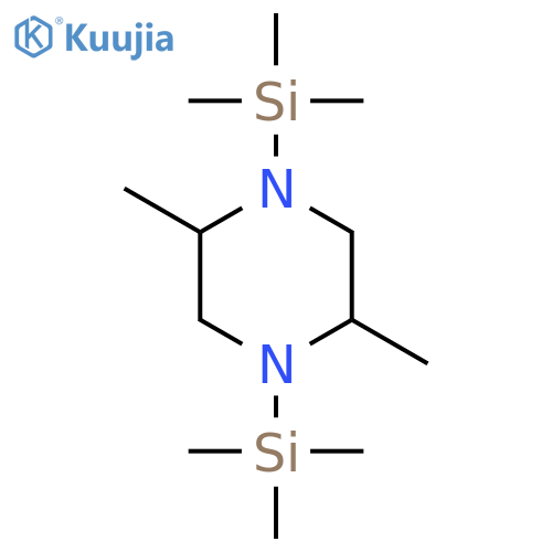 Piperazine, 2,5-dimethyl-1,4-bis(trimethylsilyl)- structure