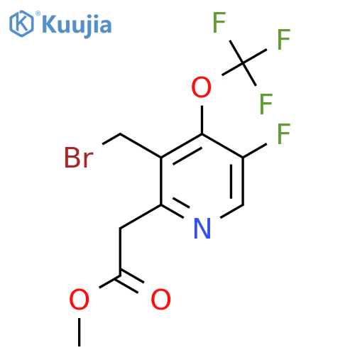 Methyl 3-(bromomethyl)-5-fluoro-4-(trifluoromethoxy)pyridine-2-acetate structure
