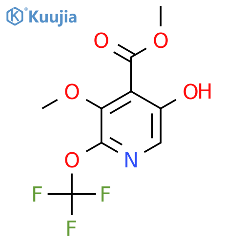 Methyl 5-hydroxy-3-methoxy-2-(trifluoromethoxy)pyridine-4-carboxylate structure