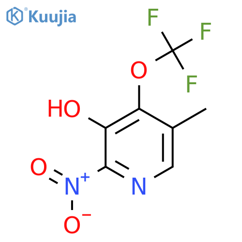 3-Hydroxy-5-methyl-2-nitro-4-(trifluoromethoxy)pyridine structure