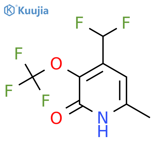 4-(Difluoromethyl)-2-hydroxy-6-methyl-3-(trifluoromethoxy)pyridine structure