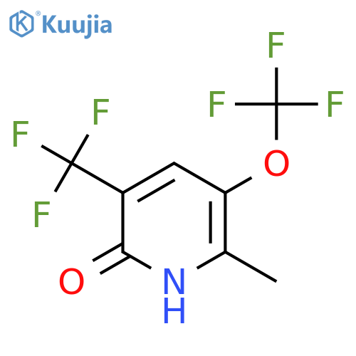 2-Hydroxy-6-methyl-5-(trifluoromethoxy)-3-(trifluoromethyl)pyridine structure