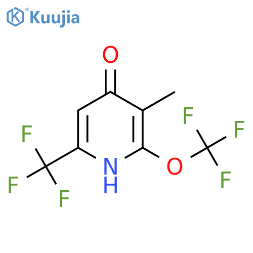 4-Hydroxy-3-methyl-2-(trifluoromethoxy)-6-(trifluoromethyl)pyridine structure