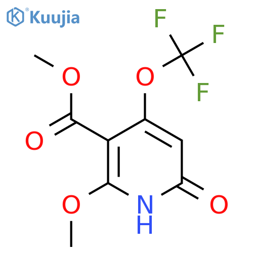 Methyl 6-hydroxy-2-methoxy-4-(trifluoromethoxy)pyridine-3-carboxylate structure
