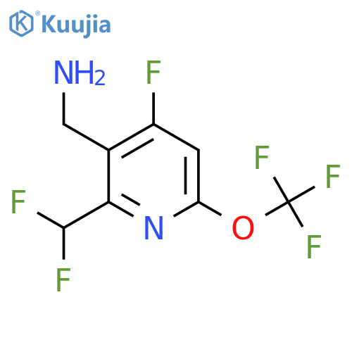 3-(Aminomethyl)-2-(difluoromethyl)-4-fluoro-6-(trifluoromethoxy)pyridine structure