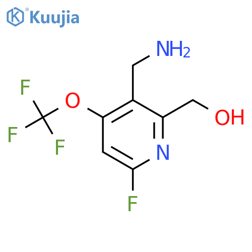 3-(Aminomethyl)-6-fluoro-4-(trifluoromethoxy)pyridine-2-methanol structure