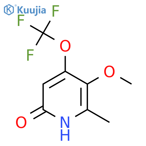 6-Hydroxy-3-methoxy-2-methyl-4-(trifluoromethoxy)pyridine structure