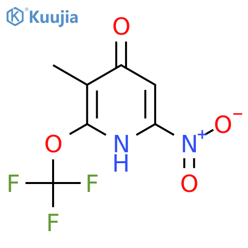 4-Hydroxy-3-methyl-6-nitro-2-(trifluoromethoxy)pyridine structure