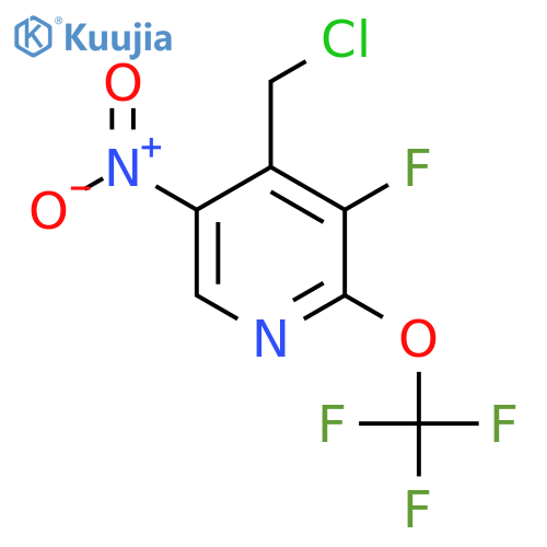 4-(Chloromethyl)-3-fluoro-5-nitro-2-(trifluoromethoxy)pyridine structure