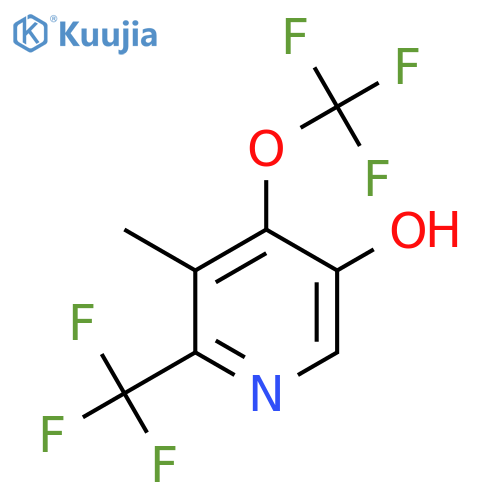 5-Hydroxy-3-methyl-4-(trifluoromethoxy)-2-(trifluoromethyl)pyridine structure