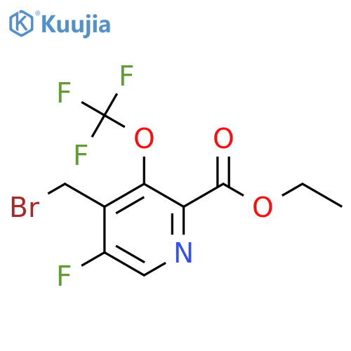 Ethyl 4-(bromomethyl)-5-fluoro-3-(trifluoromethoxy)pyridine-2-carboxylate structure