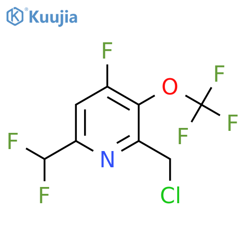 2-(Chloromethyl)-6-(difluoromethyl)-4-fluoro-3-(trifluoromethoxy)pyridine structure