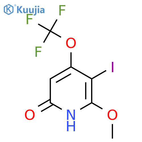 6-Hydroxy-3-iodo-2-methoxy-4-(trifluoromethoxy)pyridine structure