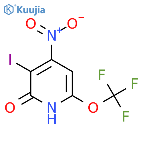 2-Hydroxy-3-iodo-4-nitro-6-(trifluoromethoxy)pyridine structure