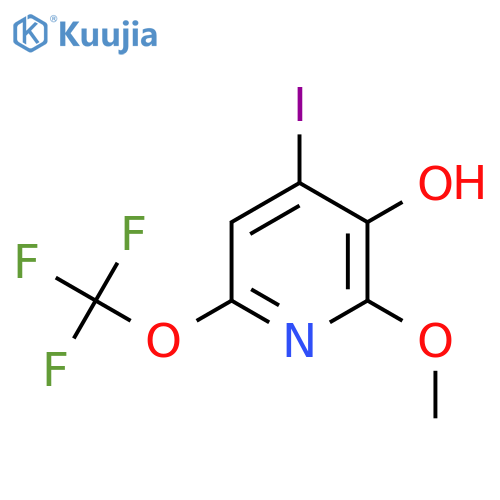 3-Hydroxy-4-iodo-2-methoxy-6-(trifluoromethoxy)pyridine structure