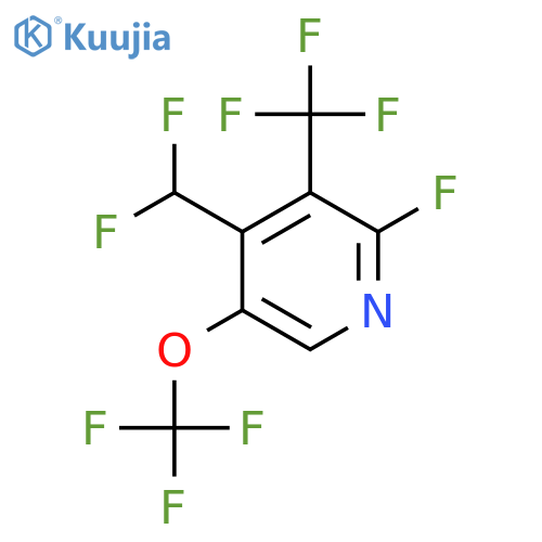 4-(Difluoromethyl)-2-fluoro-5-(trifluoromethoxy)-3-(trifluoromethyl)pyridine structure