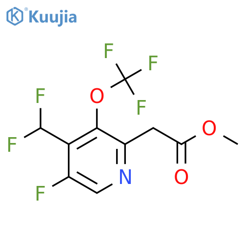 Methyl 4-(difluoromethyl)-5-fluoro-3-(trifluoromethoxy)pyridine-2-acetate structure